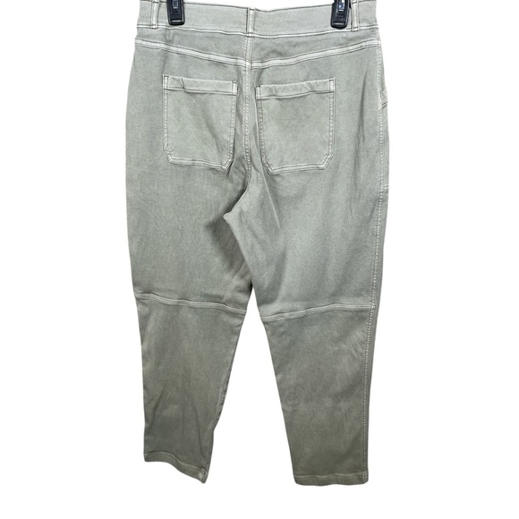 SPANX Stretch Twill Straight Leg Pants Olive Oil Color - Picture 3 of 10